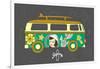 Bus with Surfboard-Naches-Framed Premium Giclee Print