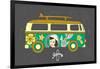 Bus with Surfboard-Naches-Framed Premium Giclee Print