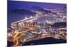 Busan, South Korea Aerial View at Night.-SeanPavonePhoto-Mounted Photographic Print