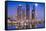 Busan, South Korea Skyline at Haeundae District.-SeanPavonePhoto-Framed Stretched Canvas