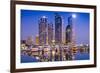 Busan, South Korea Skyline at Haeundae District.-SeanPavonePhoto-Framed Photographic Print