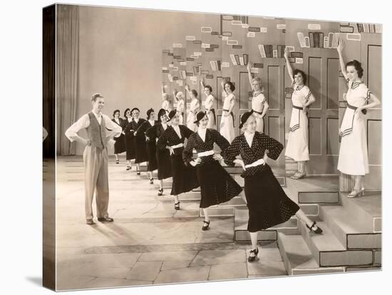 Busby Berkeley Dance Number-null-Stretched Canvas