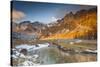 Buscagna Valley, Alpe Devero, Ossola Valley, Piedmont, Italy. Sunrise in Buscagna Valley in Autumn.-ClickAlps-Stretched Canvas