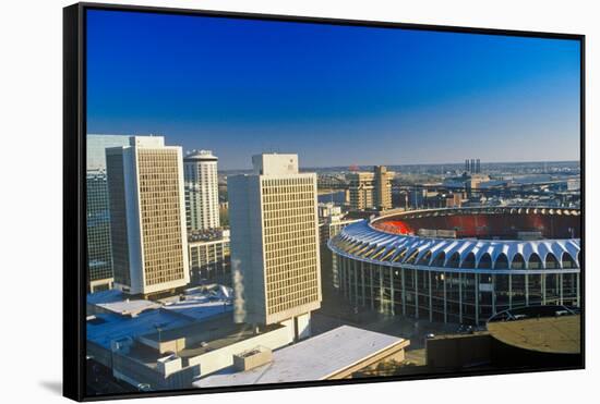 Busch Stadium, Downtown St. Louis, MO-null-Framed Stretched Canvas