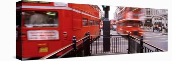 Buses Art Oxford Circus, London, England, United Kingdom-null-Stretched Canvas