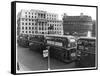 Buses at Trafalgar Squ-null-Framed Stretched Canvas