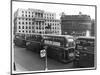 Buses at Trafalgar Squ-null-Mounted Photographic Print