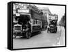 Buses Driven by Volunteers Seen Here in Oxford Street During the 10th Day of the General Strike-Staff-Framed Stretched Canvas