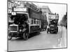 Buses Driven by Volunteers Seen Here in Oxford Street During the 10th Day of the General Strike-Staff-Mounted Photographic Print