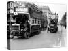 Buses Driven by Volunteers Seen Here in Oxford Street During the 10th Day of the General Strike-Staff-Stretched Canvas