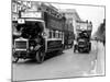 Buses Driven by Volunteers Seen Here in Oxford Street During the 10th Day of the General Strike-Staff-Mounted Photographic Print