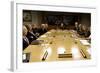 Bush Administration Meets with Military Commanders at the Pentagon, Aug. 2007-null-Framed Photo