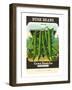 Bush Bean Seed Packet-null-Framed Art Print