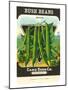 Bush Bean Seed Packet-null-Mounted Art Print