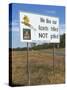 Bush Fire Warning Sign, Northern Territory, Australia-Steve & Ann Toon-Stretched Canvas