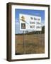 Bush Fire Warning Sign, Northern Territory, Australia-Steve & Ann Toon-Framed Photographic Print