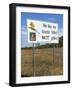 Bush Fire Warning Sign, Northern Territory, Australia-Steve & Ann Toon-Framed Photographic Print