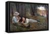 Bush Idyll, 1893-Frederick McCubbin-Framed Stretched Canvas