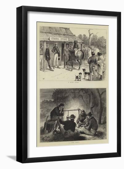 Bush Life in Queensland-William Ralston-Framed Giclee Print