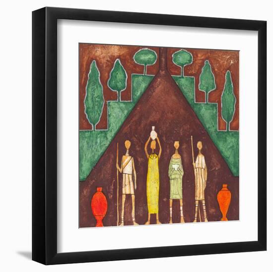 Bush People II-Jerome Obote-Framed Art Print