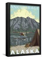 Bush Plane & Fishing, Anchorage, Alaska-null-Framed Poster