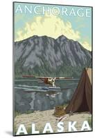 Bush Plane & Fishing, Anchorage, Alaska-null-Mounted Poster