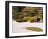 Bushes and Pagoda-Style Lamp in the Japanese Gardens, Washington Park, Portland, Oregon, USA-Janis Miglavs-Framed Photographic Print