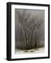 Bushes in the Snow-Caspar David Friedrich-Framed Giclee Print