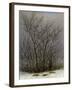 Bushes in the Snow-Caspar David Friedrich-Framed Giclee Print