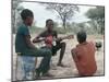 Bushman Boys, Kalahari, Botswana, Africa-Robin Hanbury-tenison-Mounted Photographic Print