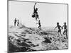 Bushman Children Playing Games on Sand Dunes-Nat Farbman-Mounted Photographic Print