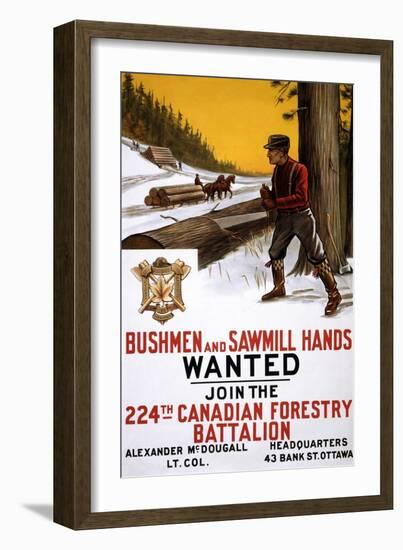 Bushmen and Sawmill Hands Wanted-null-Framed Art Print