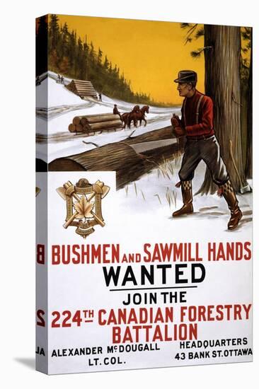 Bushmen and Sawmill Hands Wanted-null-Stretched Canvas