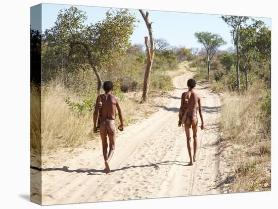 Bushmen Hunters, Kalahari Desert, Namibia-DmitryP-Stretched Canvas