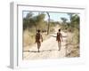 Bushmen Hunters, Kalahari Desert, Namibia-DmitryP-Framed Photographic Print