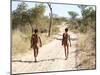 Bushmen Hunters, Kalahari Desert, Namibia-DmitryP-Mounted Photographic Print