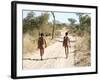 Bushmen Hunters, Kalahari Desert, Namibia-DmitryP-Framed Photographic Print