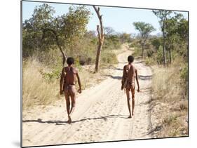 Bushmen Hunters, Kalahari Desert, Namibia-DmitryP-Mounted Photographic Print