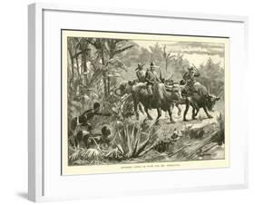 Bushmen Lying in Wait for Mr Threlfall-null-Framed Giclee Print