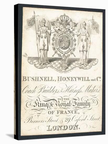 Bushnell, Honeywell and Co, Coach Builders and Harness Makers, Trade Card-null-Stretched Canvas