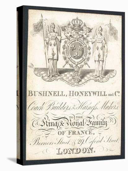 Bushnell, Honeywell and Co, Coach Builders and Harness Makers, Trade Card-null-Stretched Canvas