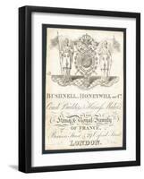 Bushnell, Honeywell and Co, Coach Builders and Harness Makers, Trade Card-null-Framed Giclee Print