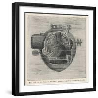 Bushnell's "Turtle" the First Submersible Craft to be Used in Action Attacking a British Ship-Pesce-Framed Art Print
