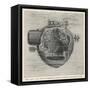 Bushnell's "Turtle" the First Submersible Craft to be Used in Action Attacking a British Ship-Pesce-Framed Stretched Canvas