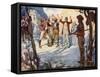 Bushrangers in Australia-Joseph Ratcliffe Skelton-Framed Stretched Canvas