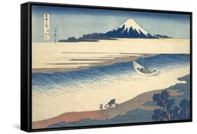 Bushu Tamagawa (The Tama River in Musashi Province)-Katsushika Hokusai-Framed Stretched Canvas