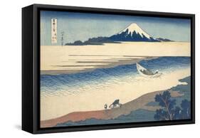 Bushu Tamagawa (The Tama River in Musashi Province)-Katsushika Hokusai-Framed Stretched Canvas