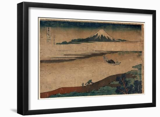 Bushu Tamagawa-Katsushika Hokusai-Framed Giclee Print