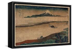 Bushu Tamagawa-Katsushika Hokusai-Framed Stretched Canvas