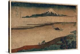 Bushu Tamagawa-Katsushika Hokusai-Stretched Canvas